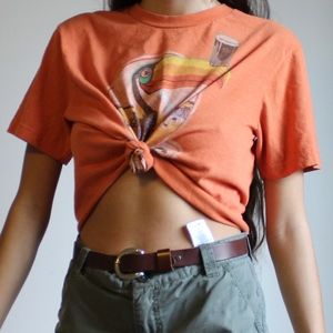 cropped beer t shirt